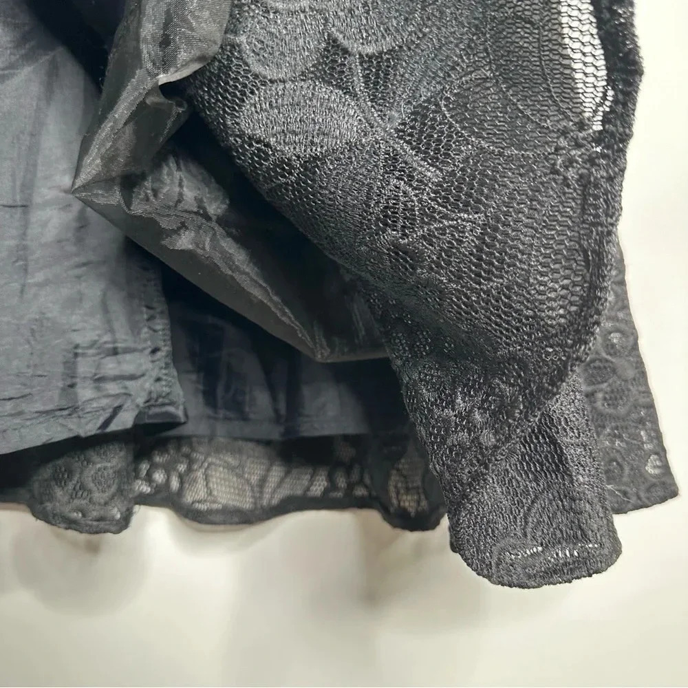 Plenty By Tracy Reece Anthropologie Black Eliza Fit & Flare Dress Size 12 - Picture 12 of 13